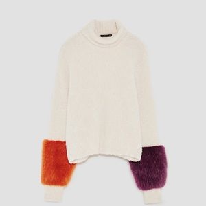 Zara Wool-Blend Oversized Sweater
